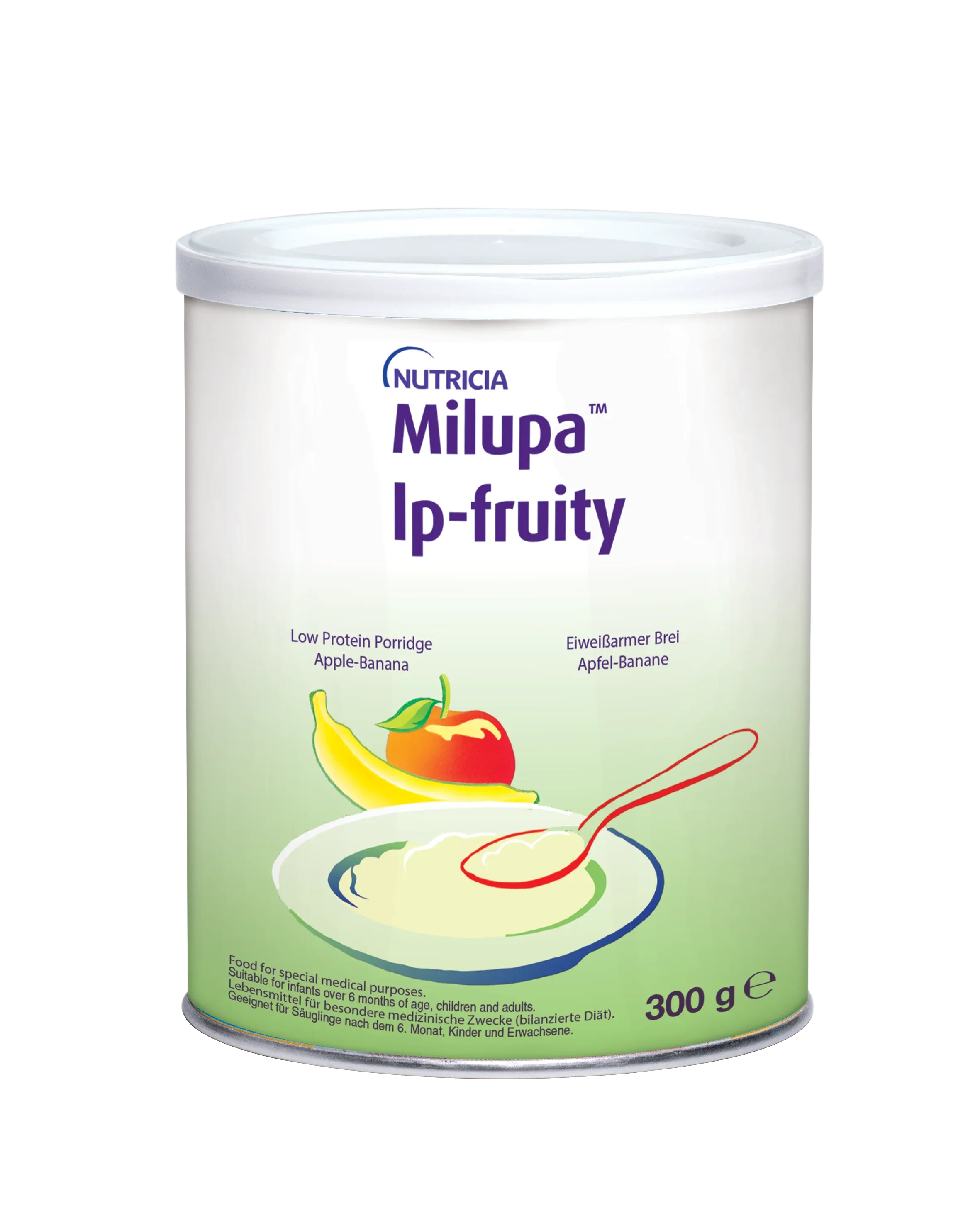 Мілупа Каша яблучно-бананова з низьким вмістом білка / Milupa Low Protein Porridge Apple-Banana