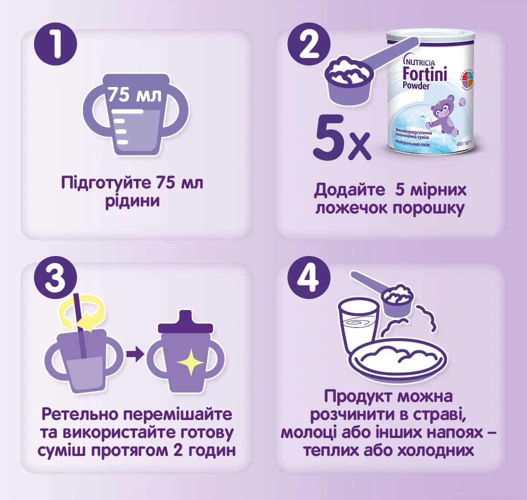 Фортіні Паудер / Fortini Powder з нейтральним смаком фото-5