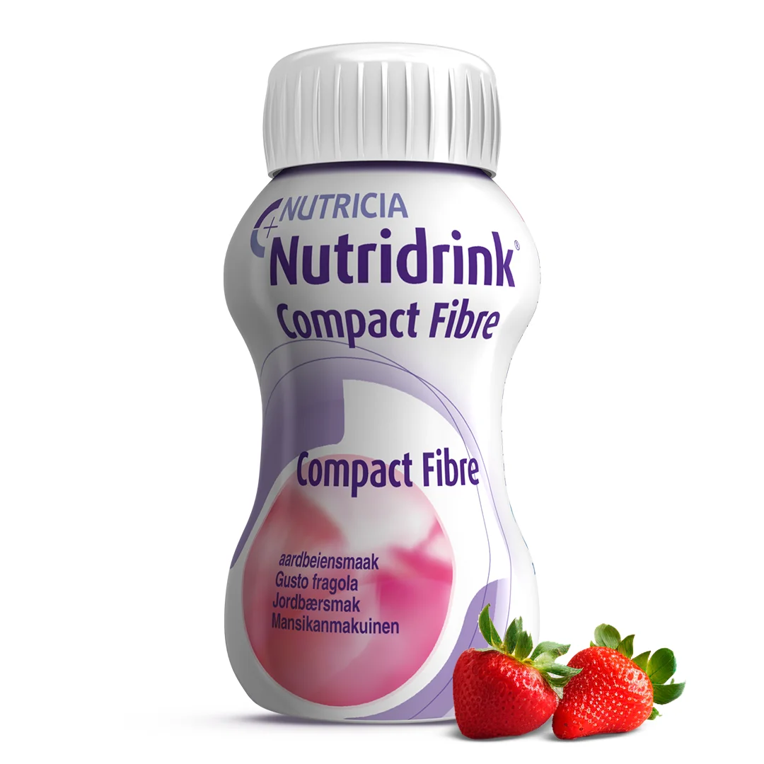 Нутрідрінк Компакт з харчовими волокнами зі смаком полуниці / Nutridrink Compact Fibre Strawberry flavour фото-2